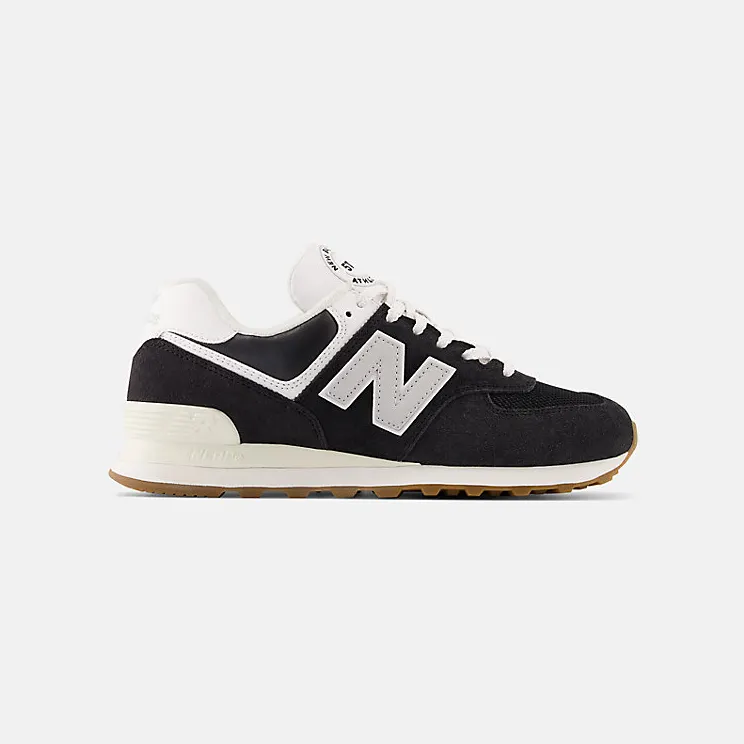 New Balance 574 Black White Gum (U574UG2)