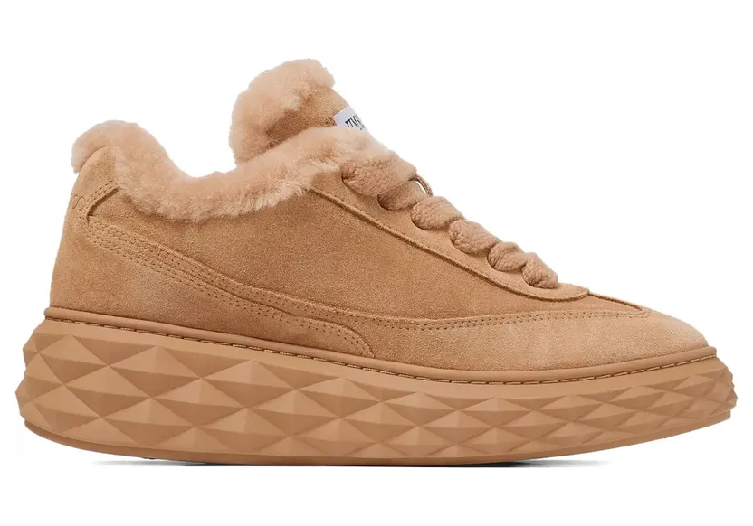 Jimmy Choo Diamond Maxi Retro F Sneakers aus Wildleder – Braun (DIAMONDMAXIRETROFVQQ)