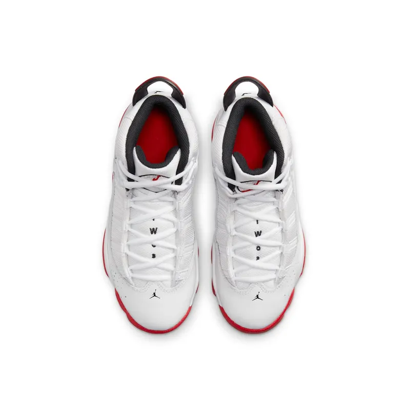 Air Jordan 6 RINGS PS “WHITE UNIVERSITY RED” (323432-160)