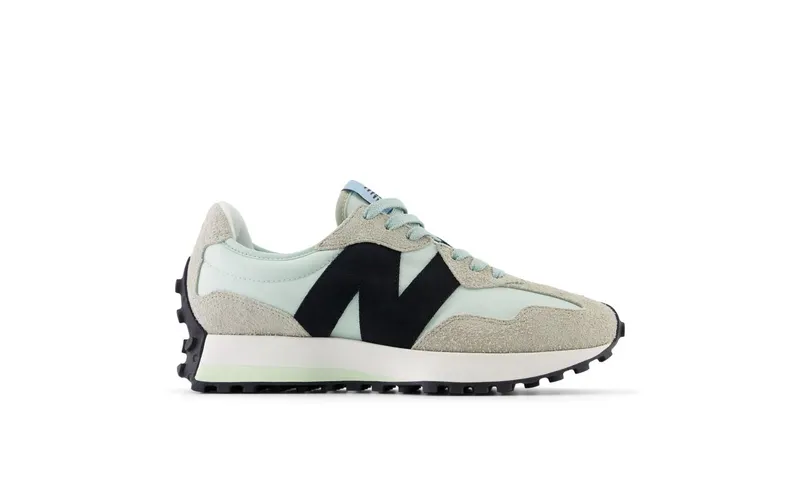 New Balance 327 White Black Grey Light Blue (WS327WD)