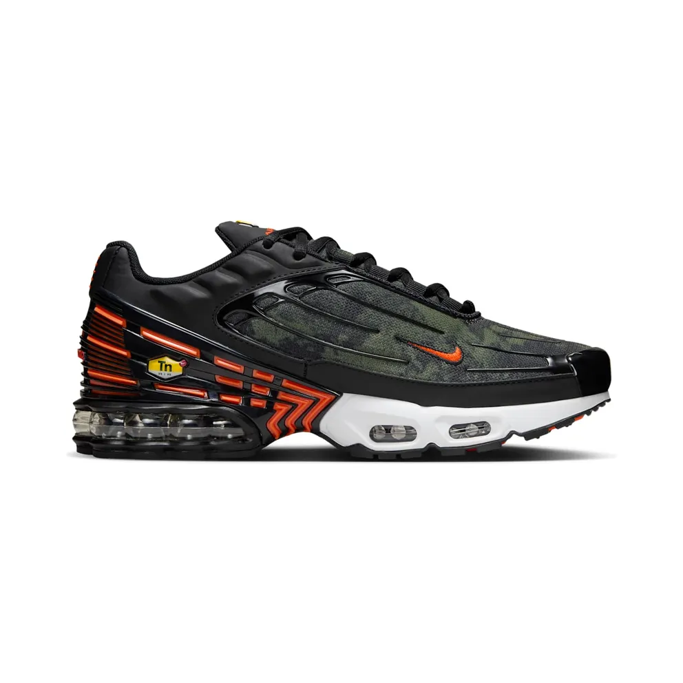 Nike Air Max Plus 3 Camo Medium Olive Safety Orange (FV6914-001)