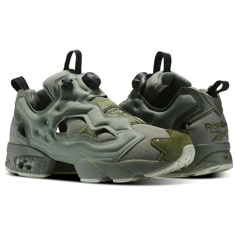 Reebok Instapump Fury Military Green Hunter Green/Mystic Grey-Teal (Other Brands Reebok)