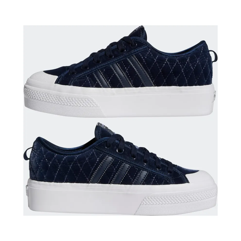 adidas NIZZA PLATFORM W Navy Blue / White / Cloud White (H02685)