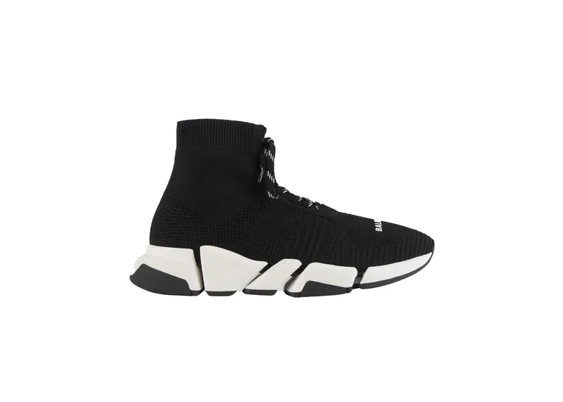 Balenciaga Speed 2.0 Lace Up Black White (617258W17021015/617258W2DB21015)