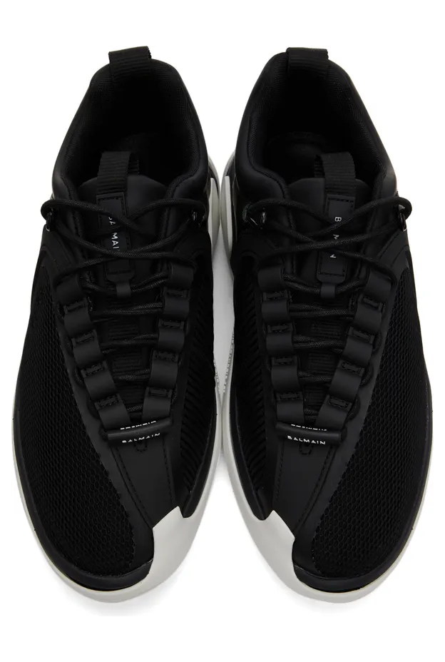 Balmain Black B-Runner Sneakers (XM1VI261LSDH) (5)