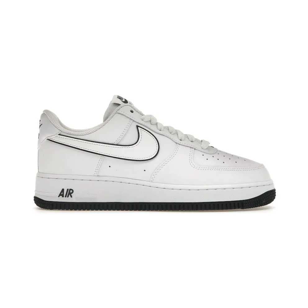Nike Air Force 1 ’07 Low White Black Outline Swoosh (DV0788-103)
