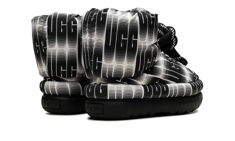 Ugg Classic Maxi Wave Length Short “Black White” (1134610-BWHT)