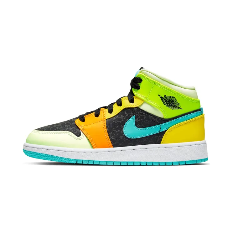 Air Jordan 1 Mid SE Aurora Green (GS)