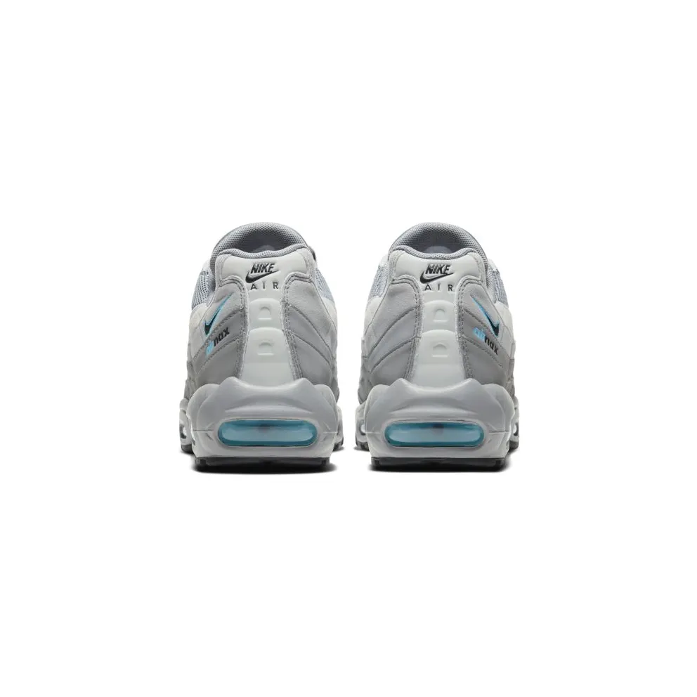 Nike Air Max 95 Retro Logo Grey Aqua Grey/Aqua-Black (CV1635-001)