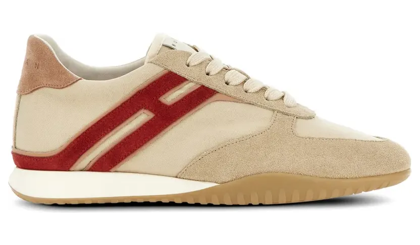 Hogan Olympia-Z Sneakers mit Wildledereinsätzen – Nude (HXW5650GE80V4R)