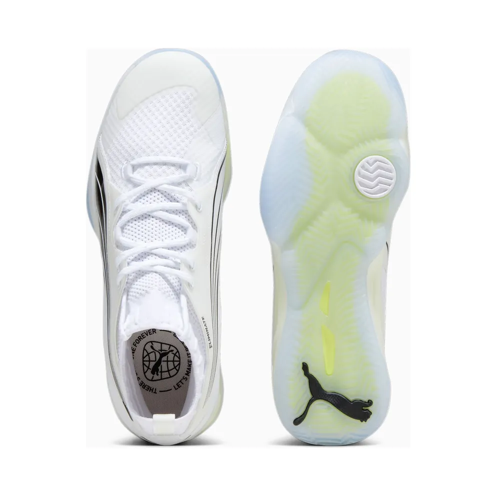 Puma Eliminate NITRO SQD Handball Shoes White/Black/Grey (107294-03)
