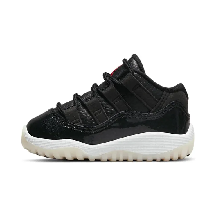 Air Jordan 11 Low TD 72 – 10 “Black / White / Sail / Gym Red” (505836-001)