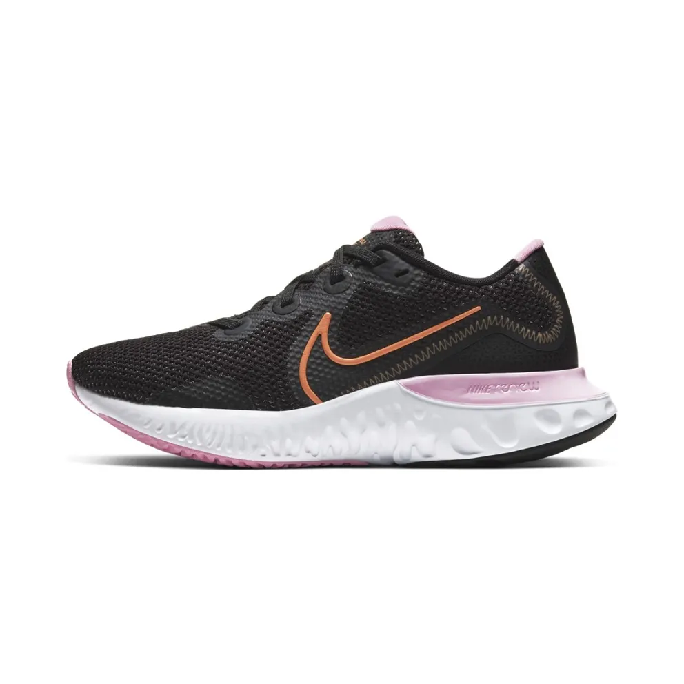 Nike Renew Run Black White Pink (W) Black/White Pink-Orange Pulse (CK6360-001)
