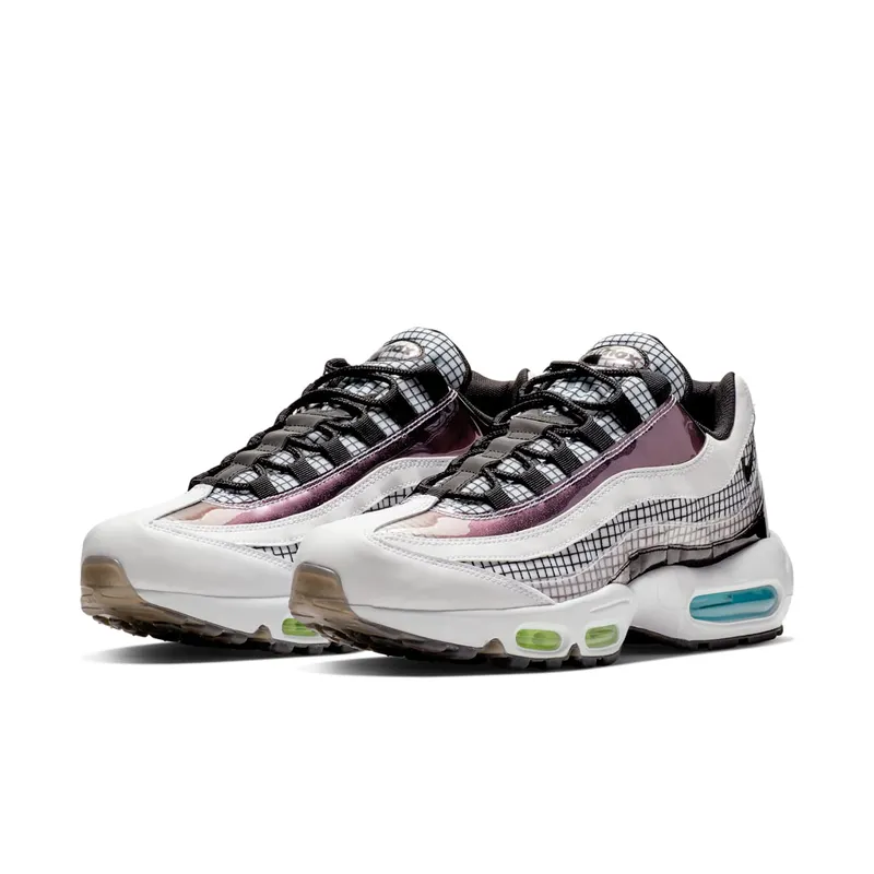 Nike Air Max 95 LV8 White White/Black-Blue Gaze-Lime Blast (AO2450-100)