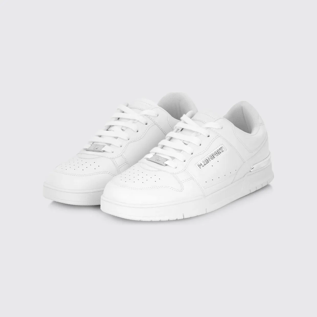 Plein Sport Viper II Leather Sneakers White (FAESUSC0794SLE004N01)