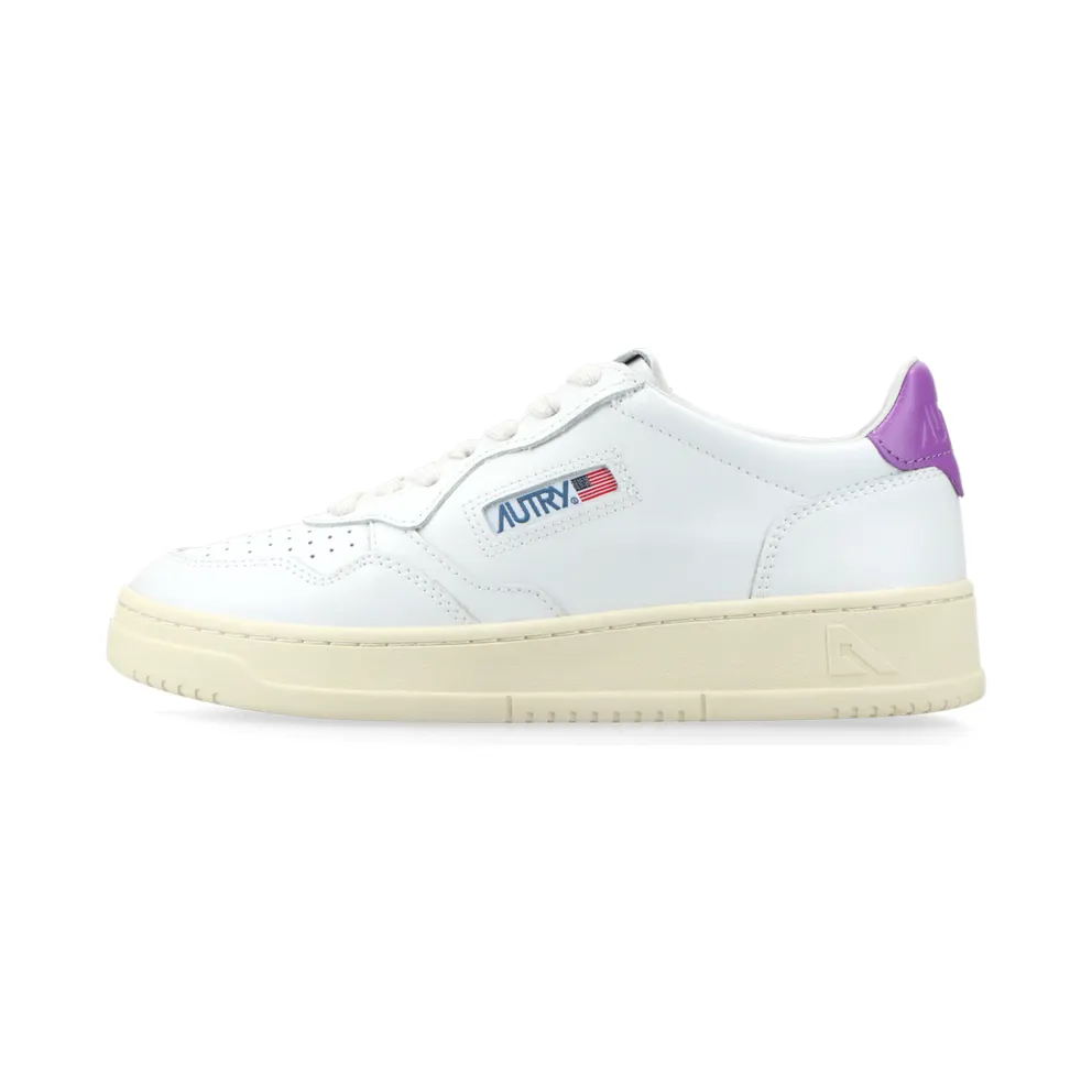 Autry Medalist Leather Low White Dewberry