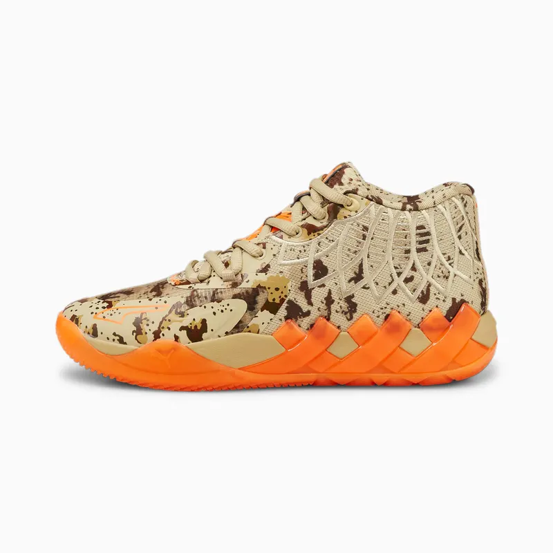Puma MB.01 Disco Camo Basketball Shoes Beige/Orange (379217-01)