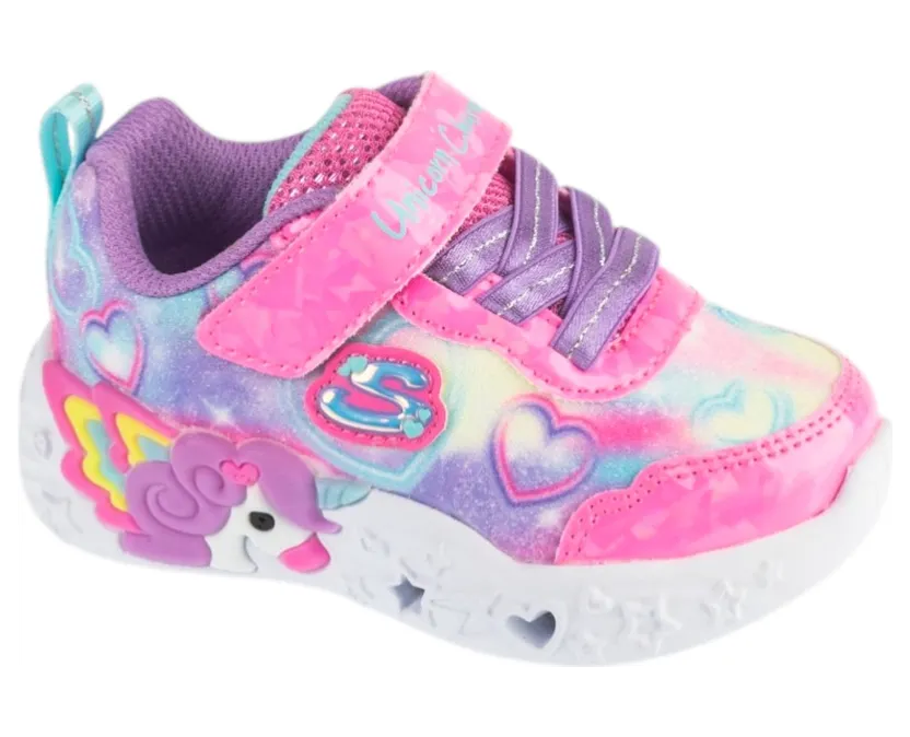 Skechers Unicorn Charmer – Lil Heart Sparkles “Pink” (303064NPKMT)