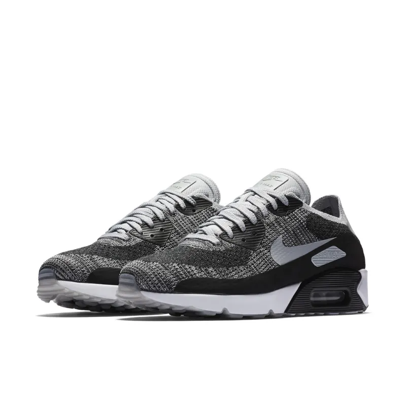 Nike Air Max 90 Ultra 2.0 Flyknit Black Wolf Grey Black/Wolf Grey-Pure Platinum-Dark Grey (875943-005)