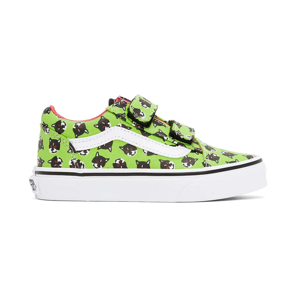 Vans Kids Green Sarah Andelman Edition Old Skool V Little Kids Sneakers (VN0A4BUV448)