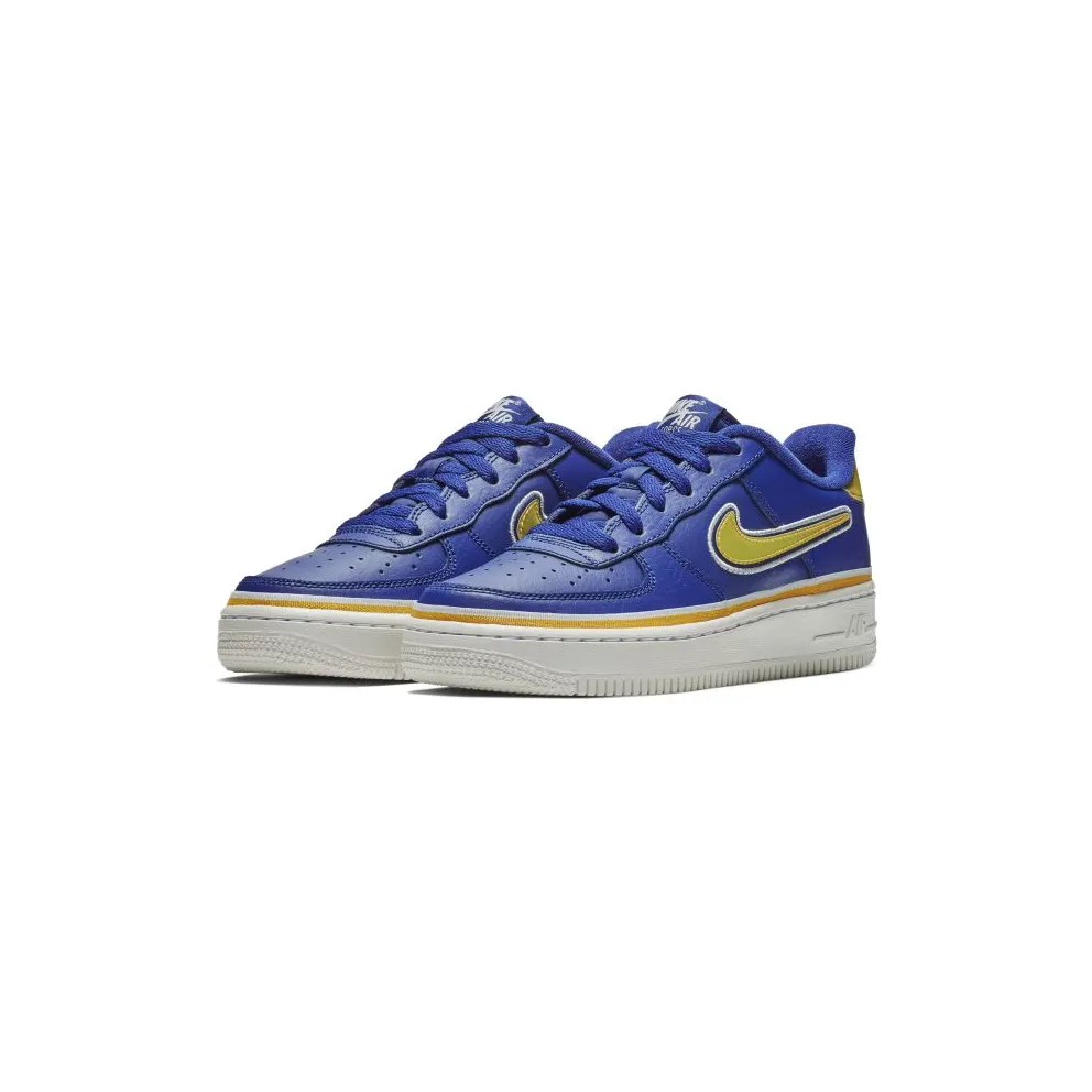 Nike Air Force 1 Low NBA Warriors (GS) Deep Royal Blue/University Gold-Off White (AR0734-400)