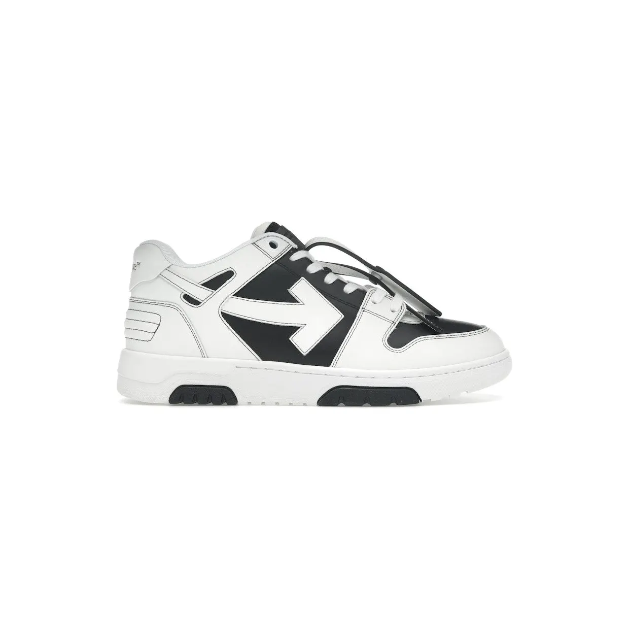 OFF-WHITE Out Of Office OOO Low Tops Black White (OMIA189S24LEA0041001)