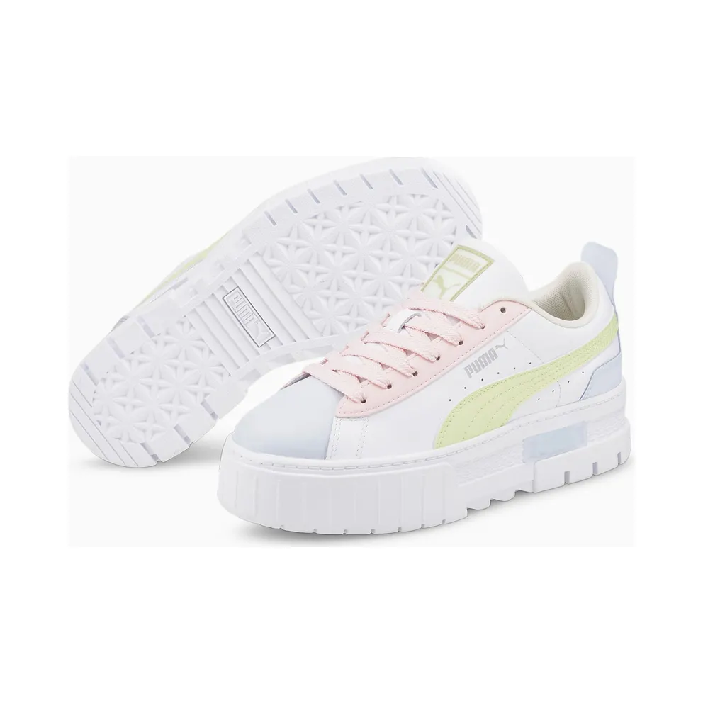 PUMA Mayze Leather Women’ White/Arctic Ice (385591-02)