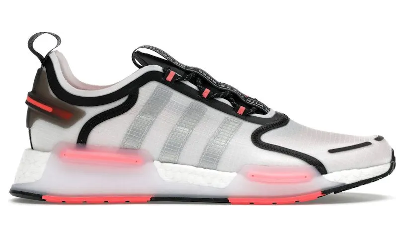 adidas NMD R1 V3 White Matte Silver Crimson (GW1860)