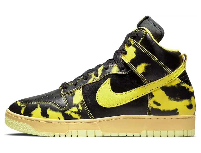 Nike Dunk High 1985 Yellow Acid Wash (DD9404-001)
