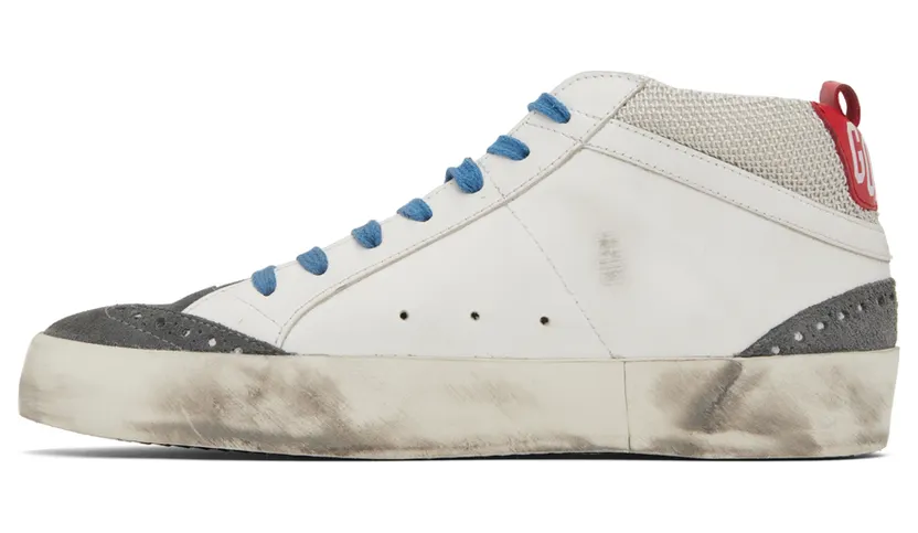 Golden Goose White & Gray Mid Star Double Quarter Sneakers (GMF00123.F002440.10870) (3)
