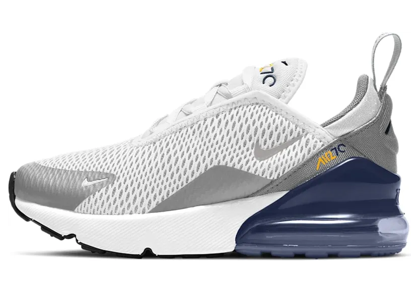 Nike Air Max 270 White Midnight Navy (PS) (AO2372-109)