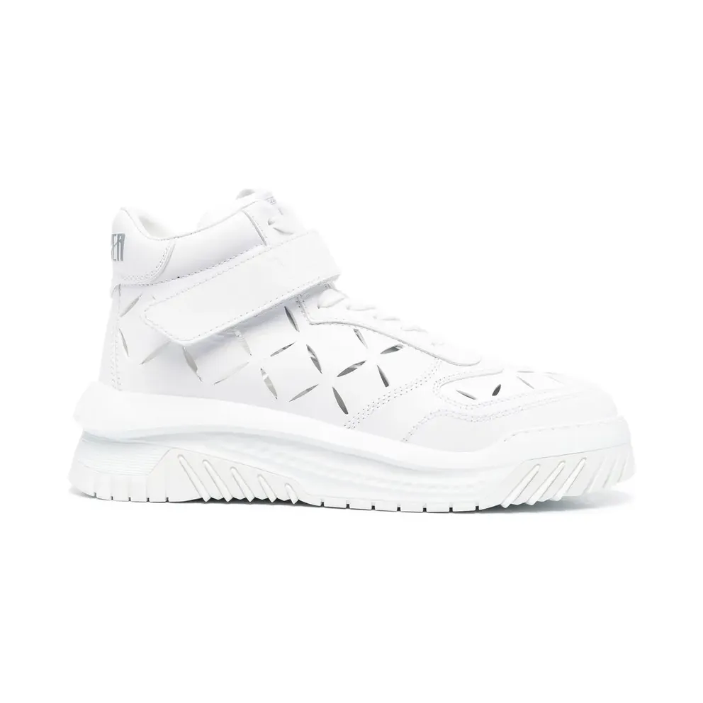 Versace High-Top- aus Leder – White (10089641A06403)