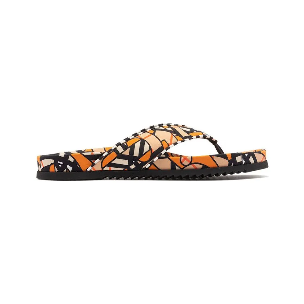Burberry Monogram Print Sandal Orange White (8056657)