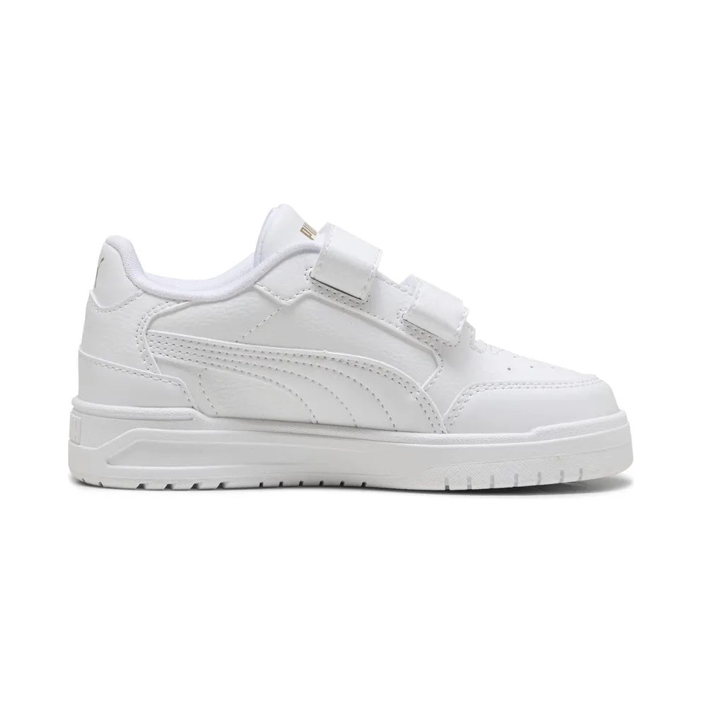 Puma Shuffle Downtown “Puma White / Puma White / Puma Gold” (403740_01)