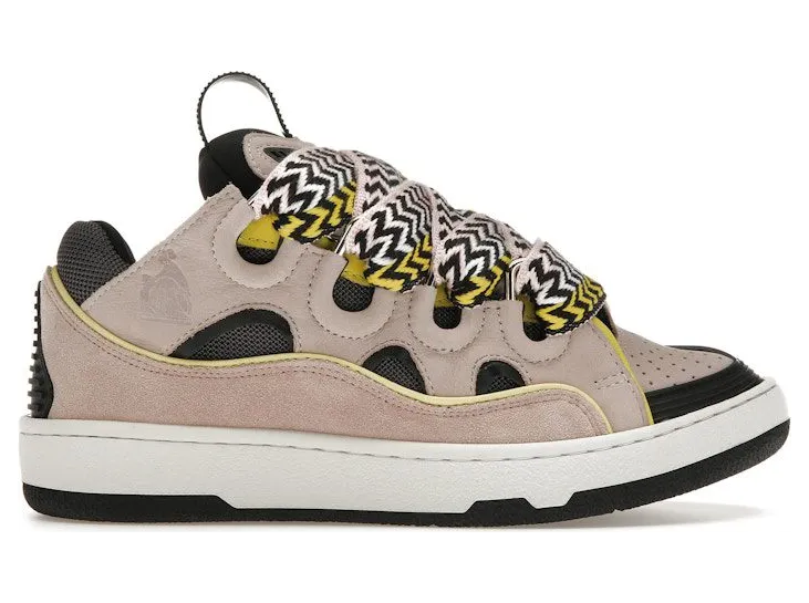 Lanvin Curb Sneaker Pink Black Yellow (FW-SKDK02-DRAG-E225010)