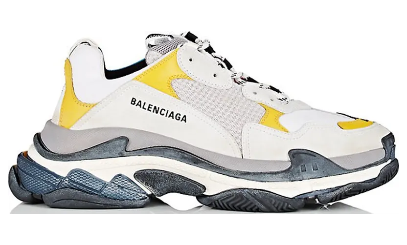 Balenciaga Triple S Split White Light Grey Yellow