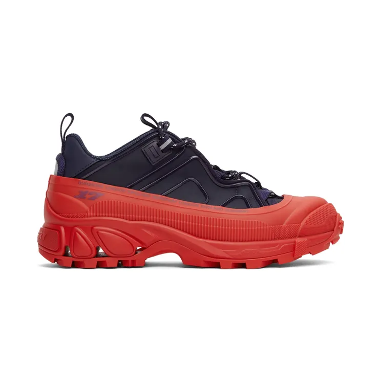 Burberry Navy & Red Arthur Sneakers (8045537)