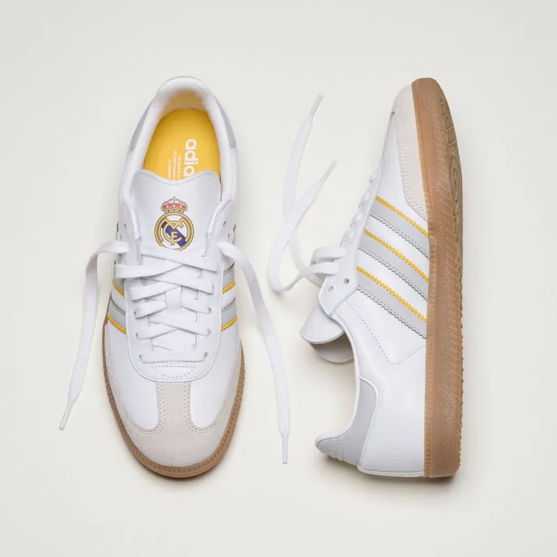 Adidas Samba Real Madrid Cloud White / Light Solid Grey / Gum (JQ4038)