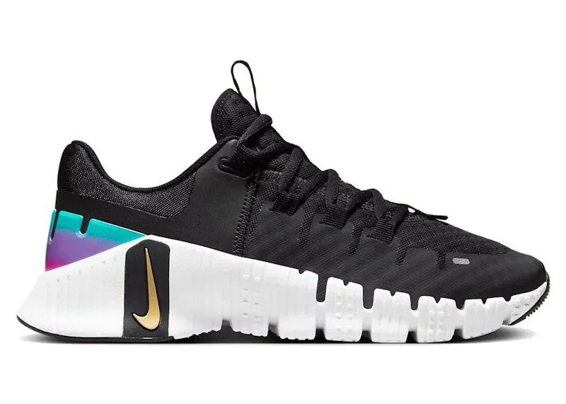 Nike Free Metcon 5 Black Fireberry Gold (FB7149-001)