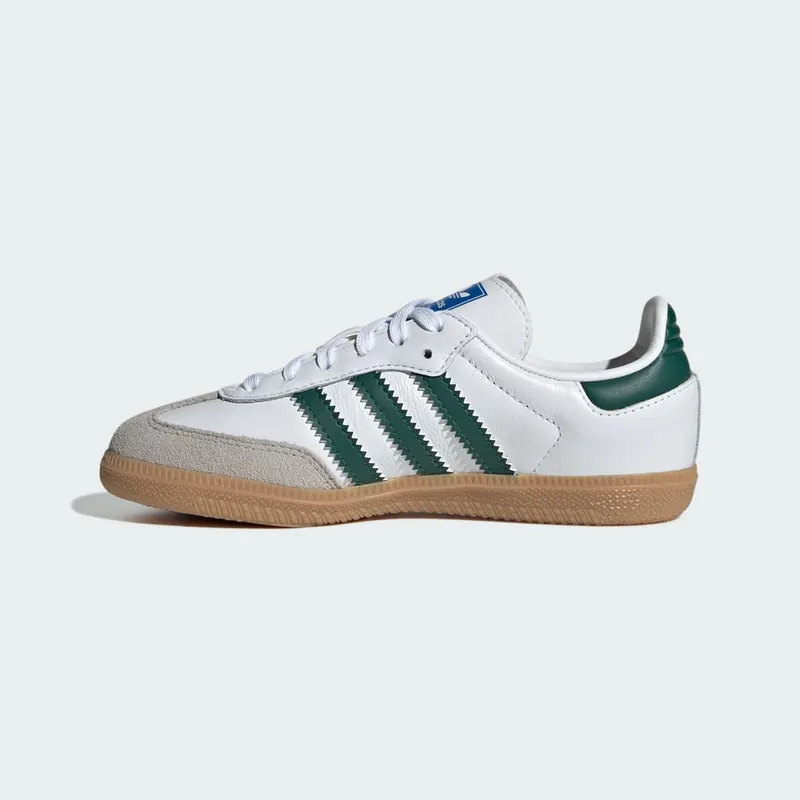 adidas Samba OG Kids Cloud White / Collegiate Green / Gum (IE1334)