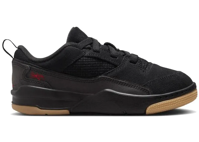 Jordan Flight Court Black Gum Medium Brown Varsity Red (HF3332-001)