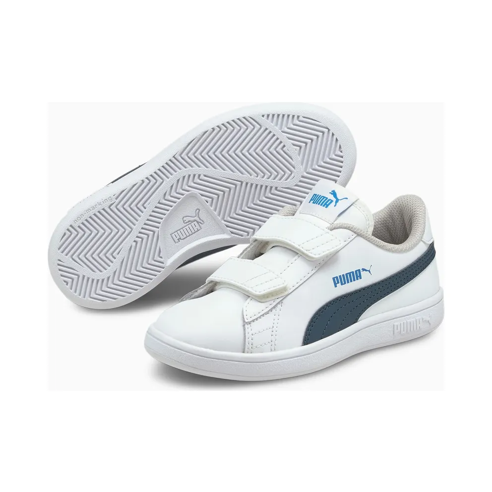 PUMA Smash V2 Kids’ White/Intense Blue (365173-30)