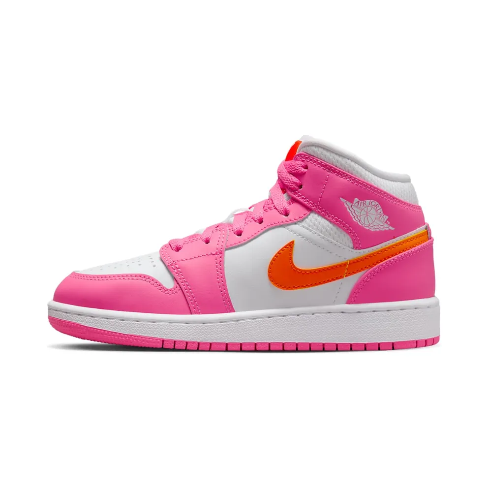 Air Jordan 1 Mid Pinksicle Safety Orange (GS) (DX3240-681)