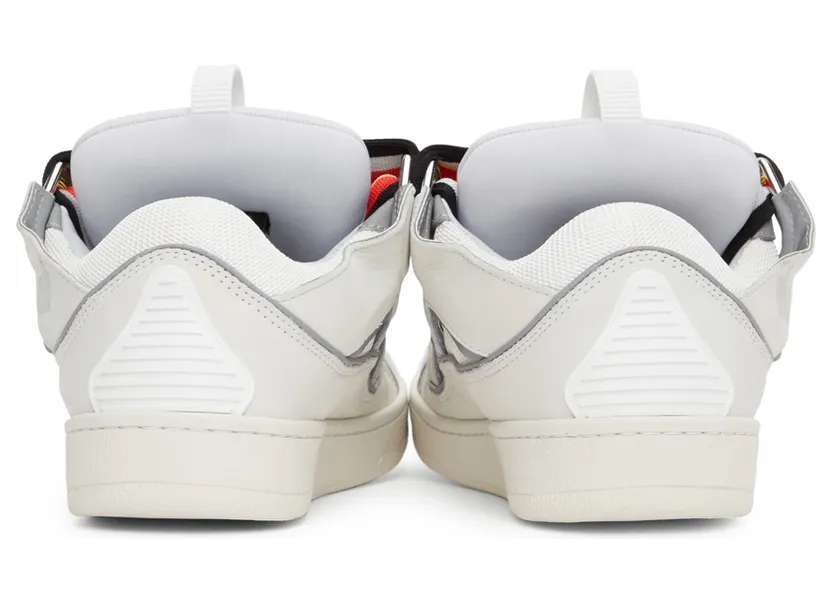 Lanvin Off-White & Grey Curb Sneakers (FM-SKRK11-REFL-P22) (4)