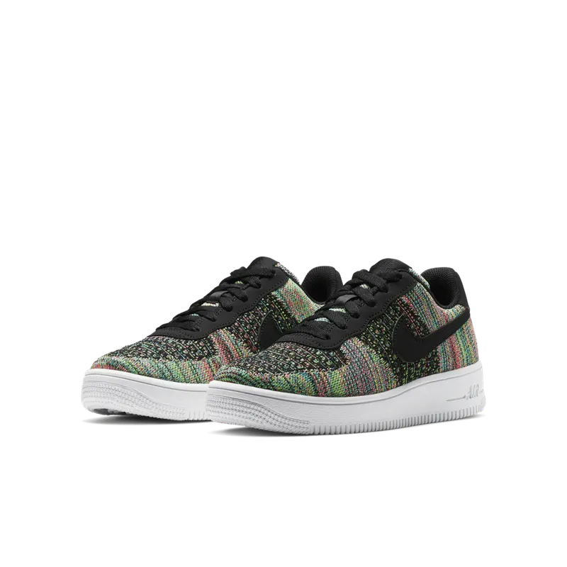 Nike Air Force 1 Flyknit 2.0 Multi-Color (GS) Black/Hyper Pink-Volt-Black (BV0063-002)