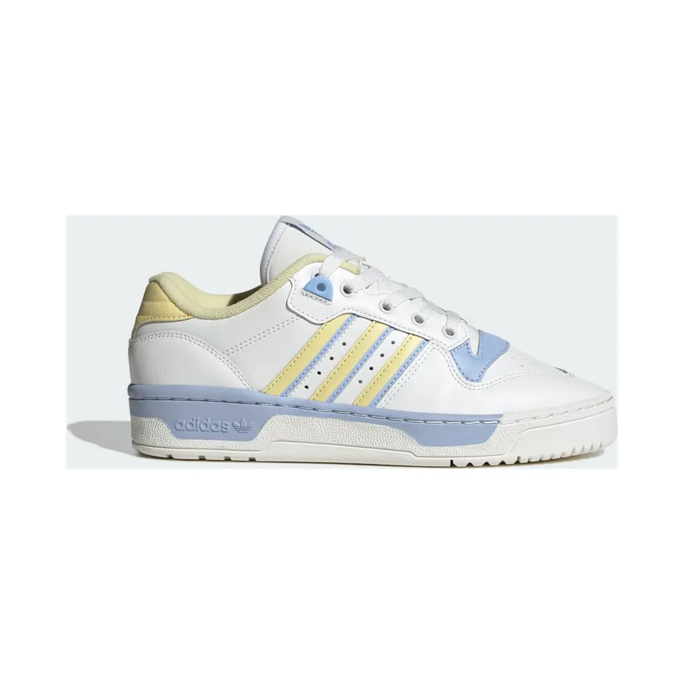 adidas Rivalry Low Schuh Core White / Almost Yellow / Blue Dawn (IG3332)