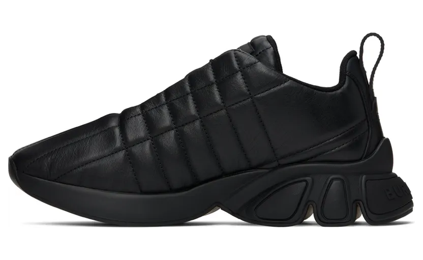 Burberry Black Quilted Leather Classic Sneakers (8056952) (3)