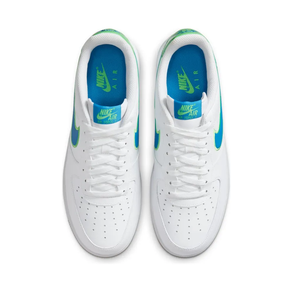 Nike Air Force 1 Low White Poison Green Photo Blue Gum White/Poison Green-Gum Light Brown-Light Photo Blue (DA4660-100)