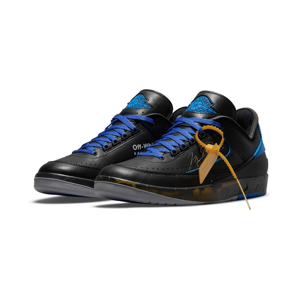Air Jordan 2 x Off-White Retro Low SP Black Blue (DJ4375-004)
