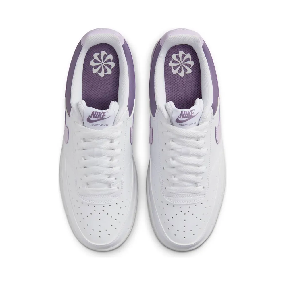 Nike Court Vision Low White Lilac Bloom Daybreak (HF4989-100)